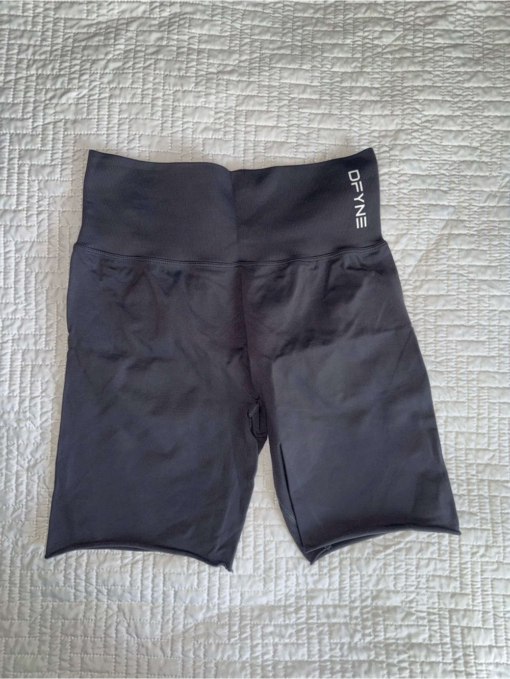 DFYNE High-Waist Black Athletic Shorts for Women